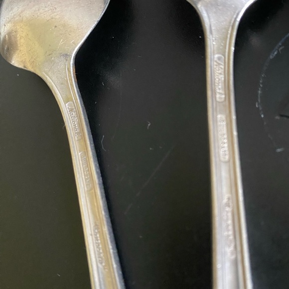 Vintage 4 National Silver Guildcraft Concerto 1944 MCM Regency Soup Spoon Set - Picture 11 of 13